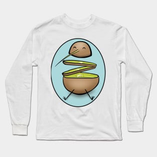 Cute Kiwi Long Sleeve T-Shirt